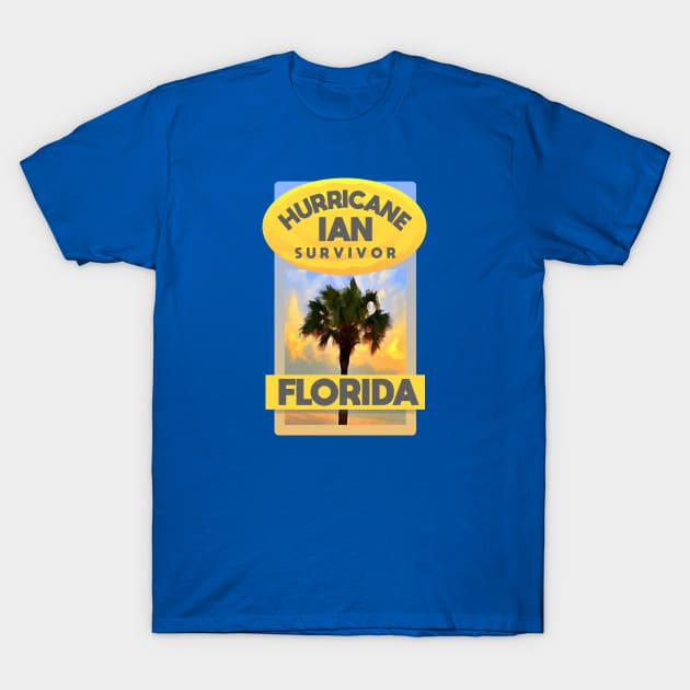 Hurricane Ian Survivor Florida T-Shirt by Dale Preston Design